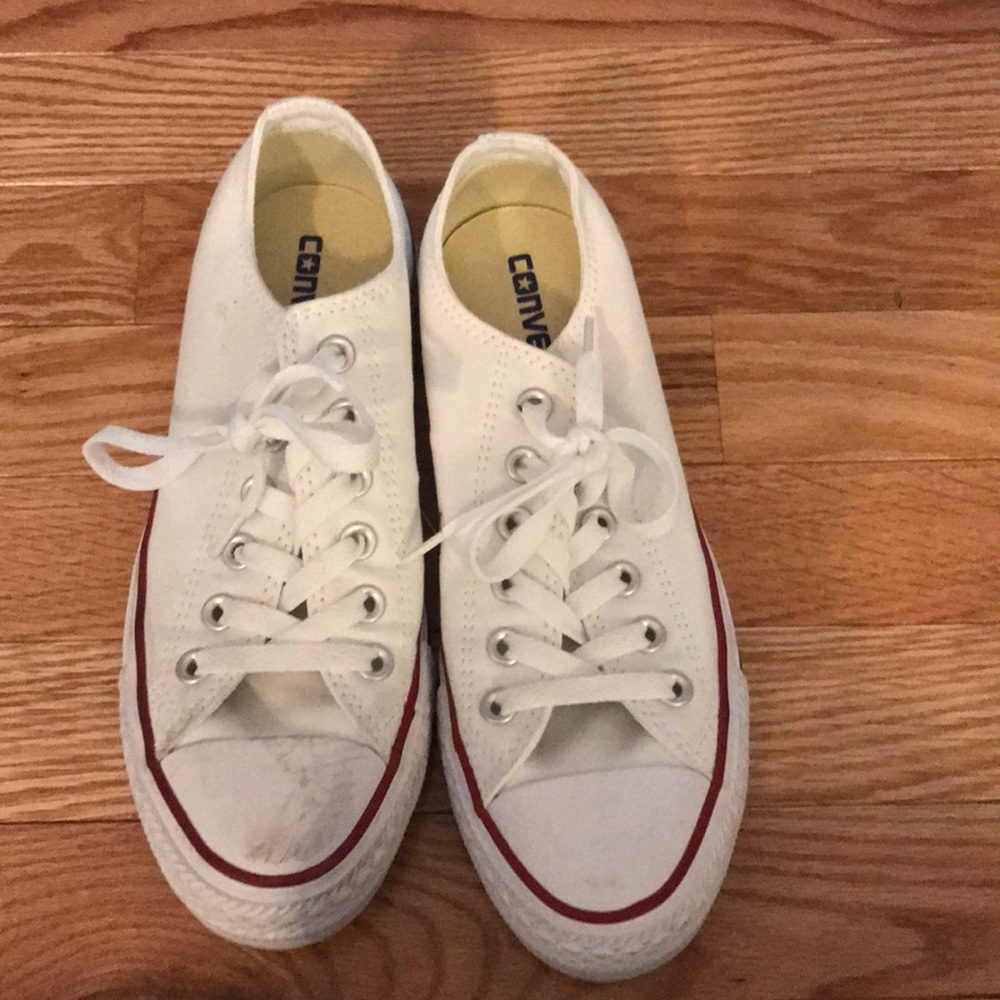 White low top converse